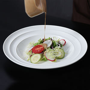 จานพาสต้าขายส่งสำหรับโรงแรม จานเซรามิกสำหรับโรงแรม จานสลัดสีขาวสำหรับร้านอาหาร อุปกรณ์โรงแรมและร้านอาหารอื่นๆ - Product Image 1