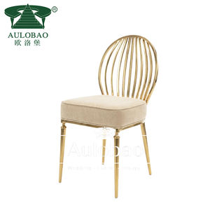 <b>Outdoor</b> Wedding Furniture Gold Stainless Steel Wedding Banquet <b>Chairs</b> - Product Image 3