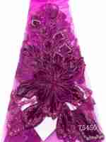 Tissu en velours africain de luxe pour robe de femme, couture, broderie, matériau de mariage