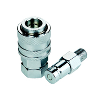 Raccords rapides hydrauliques ISO 7241-A connecteur verrouillé à filetage plat connecteur rapide hydraulique pour mini pelle