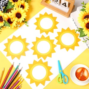 Decorazioni Estive per Bacheca: Ritagli di Carta a Tema Sole e Maschere di Luce Solare con 100 Punti di Colla per Lavoretti Fai-da-te - Product Image 3