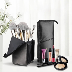 Bolsa de Cosméticos de Gran Capacidad de PU con Cremallera, Logotipo Personalizado, Bolsa de Maquillaje Impermeable para Viajes - Product Image 6