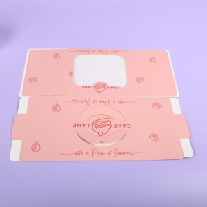 Bento Cake Packaging Ventana transparente Cupcake Box Cajas de embalaje Scatola Torta Cajas de papel - Product Image 3