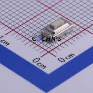 STP-1126W Tactile Switch SMD,3.7x6mm Switch Single Pole Single Throw Rectangle Button 1.6N Vertical Mount - Product Image 1