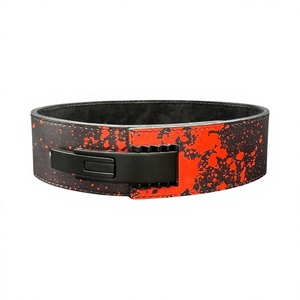 Custom Logo Leather Lever Weightlifting Belt for Men | Gym <b>Back</b> <b>Support</b> Powerlifting Bodybuilding Belt OEM Wholesale - Product Image 2