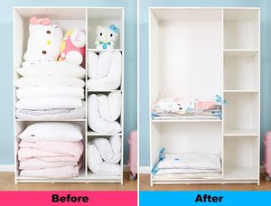 6 Pack Travel Transparent Foldable <b>Vacuum</b> Compression Storage <b>Bag</b> with Pump for Clothing and Bedding Organizer PA+PE Material - Product Image 3