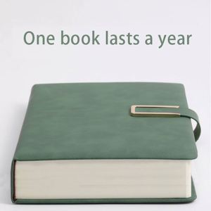 Custom Business PU Leather Hardcover <b>Diary</b> <b>Lock</b> Type A5 Size Printed High-end Stationery Notebook 80 Sheets Thermal Binding - Product Image 2