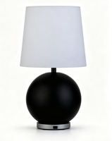 Lampe de table moderne en tissu écologique avec abat-jour en forme de tambour, AC E26, pour chambres et bureaux