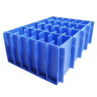 Polypropylène ondulé PP Coroplast couteau diviseurs de cartes séparation en plastique Poly grille boîte avec compartiments entretoise lame pince