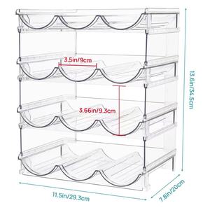 Lưu Trữ Di Động Organizer Stackable Nhựa Kệ Rượu Vang Nước Giữ Chai Du Lịch Mug Giữ Cốc Cho Tủ Lạnh Làm Sạch Đồ Ăn - Product Image 2