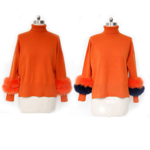 Fashion Design High Quality Wool Blend Women Winter Long Sleeve <strong>Turtle</strong> <strong>Neck</strong> <strong>Sweater</strong> - Product Image 2