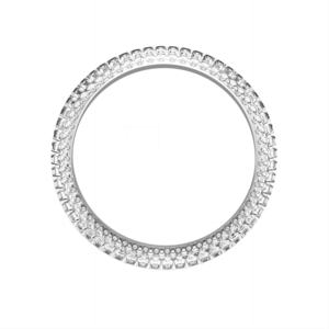 Conjunto de gemas a medida, acero inoxidable 316L redondo, revestido con oro de 18 quilates, hecho en Suiza, lujo, biseles de reloj personalizables, ingeniería de precisión - Product Image 1