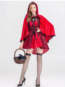 Nouveauté, costume sexy <span class=keywords><strong>de</strong></span> petite rouge cape pour femmes adultes, inspiré <span class=keywords><strong>de</strong></span> la série télévisée et du film, robe d'Halloween pour soirée à thème - Product Image 6