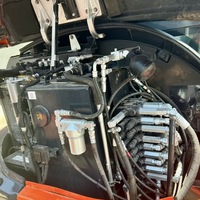 Chargeuse compacte sur chenilles Kubota U55-4 d'occasion avec chenilles en acier et système hydraulique auxiliaire à vendre pour travaux d'ingénierie