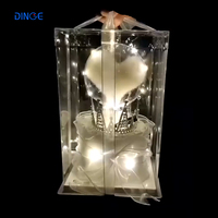 Boîtes à gâteaux transparentes carrées de 30x30 cm, boîte à gâteaux transparente de 10 pouces avec couvercles pour anniversaires, événements spéciaux et autres occasions