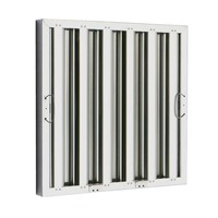 Filtre pour hotte de cuisine commerciale en acier inoxydable de 16 \ "W x 25 \" H