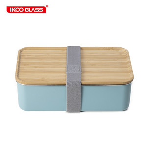 IKOO Eco-friendly bpa free stainless steel bento box bamboo