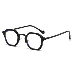 Montures de lunettes irrégulières Qianai, monture complète, verres anti-lumière bleue, style rétro unisexe T2 5158 - Product Image 3