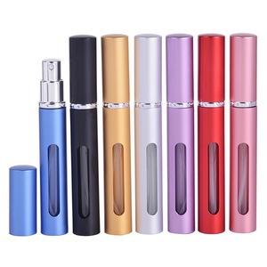 Mini 5ml 10ml Travel Portable Aluminum Metal Atomize Perfume Bottle Colorful Glass <strong>Spray</strong> Bottle with <strong>Window</strong> for Facial Cleanser - Product Image 5
