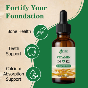 Gouttes liquides de Vitamine D3 K2 directement de l'usine, Vitamine D3 pour la force osseuse, distribution essentielle du calcium, santé osseuse optimale - Product Image 5