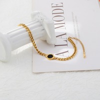 Bracelet rond simple en acier inoxydable pour femme, style tendance et cool, design personnalisé