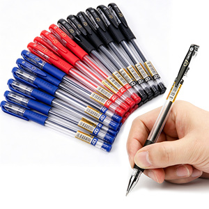 Stylos à encre gel à pointe bille <span class=keywords><strong>de</strong></span> 0,5 mm, grande capacité |   Recharges remplaçables 3 couleurs pour étudiants et usage professionnel - Product Image 1