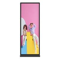 Kiosque publicitaire vertical plein écran de signalisation numérique LCD à barre étirée de 75/80/88 pouces pour le SDK d'animation d'ascenseur de magasin de détail