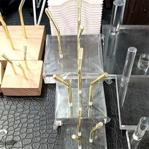 New arrivals pha lê bóng hiển thị căn cứ khắc Acrylic trong suốt hình vuông hình cầu chủ cho Sphere đứng - Product Image 4