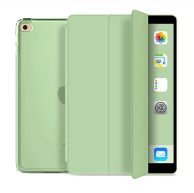لتفاح iPad mini 5 لباد حالة جلدية حامل فوليو غطاء شفاف جراب كمبيوتر لوحي
