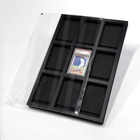 Présentoir mural pour cartes PSA standard avec cadre en acrylique anti-UV durable, insert en mousse EVA magnétique imperméable et écologique, logo personnalisé