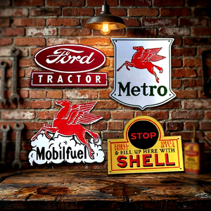 Manufacturer's Custom Outdoor Enamel Pin Vintage Wall Decor Plates custom plates for names and brands - Product Image 1