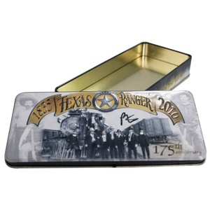Per Swiss Army Coltello in metallo scatola di latta con coperchio in rilievo custodia resistente per la conservazione del vostro strumento coltello premio in metallo Tin - Product Image 3