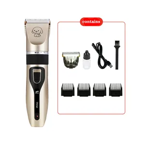 Chuyên nghiệp Pet grooming Clipper Groomer Kit USB có thể sạc lại và pin thấp-tiếng ồn vật nuôi tóc tông đơ