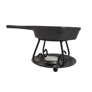 Wholesale <strong>Wax</strong> Melter <strong>Cast</strong> <strong>Iron</strong> <strong>Skillet</strong> <strong>Wax</strong> <strong>Warmer</strong> and Trivet - Product Image 1