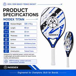 Raqueta de Tenis Playa Personalizada al por Mayor, Fábrica OEM, Raqueta de Tenis Playa 2026, Nuevo Diseño - Product Image 3