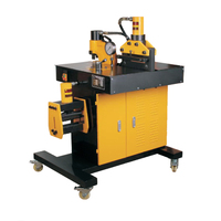 Machine industrielle hydraulique 3-en-1 pour le traitement des barres omnibus : découpe, pliage et poinçonnage