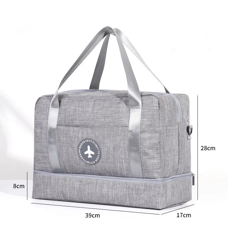 Katyonik saklama çantası islak kuru ayırma hava seyahat taşınabilir yıkama ve gargara çantası büyük kapasiteli yoga spor çanta