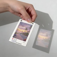 Film transparent réversible pour photos lumineuses et ombreuses, porte-carte PVC personnalisé créatif, carte postale artistique DIY, support cadeau pour voyages et fêtes