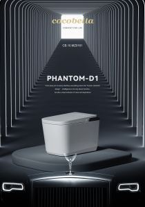 WC Smart di Lusso con Bidet, Controllo Vocale, Telecomando, Sedile Riscaldato, Scarico Automatico, Apertura Automatica del Coperchio, Drenaggio P-Trap/S-Trap - Product Image 2