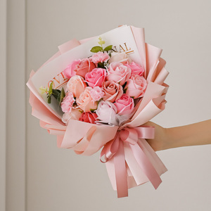 <span class=keywords><strong>Regalo</strong></span> all'ingrosso del fiore artificiale con fragranza della rosa fatto a mano <span class=keywords><strong>per</strong></span> sempre sapone rosa bouquet colorato glitter rosa sapone bouquet <span class=keywords><strong>regalo</strong></span> - Product Image 2