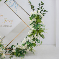 Guirlandes de fleurs artificielles personnalisées pour arche de mariage, décoration d'événements, fourniture d'usine