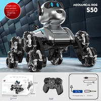 Grenzüberschreitender Acht-Rad-Stunt-Roboterhund mit mechanischer Verformung, ferngesteuertes Spielzeug, 4-Kanal-USB-Kabel, Künstliche Intelligenz