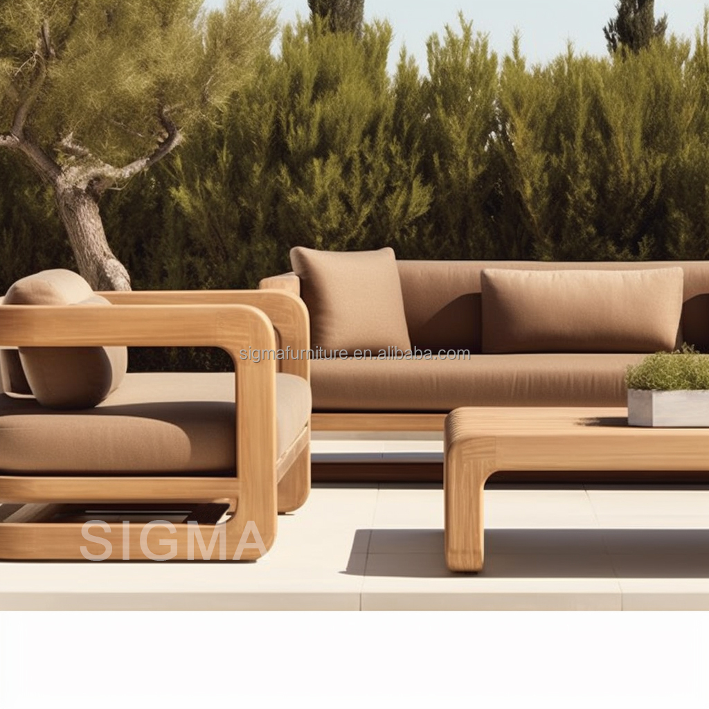 high quality luxury thick armrest designs teak modular sofa customize size