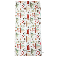 Eco-friendly Absorbent Printed Jacquard Microfiber Large Camping Gift Towel