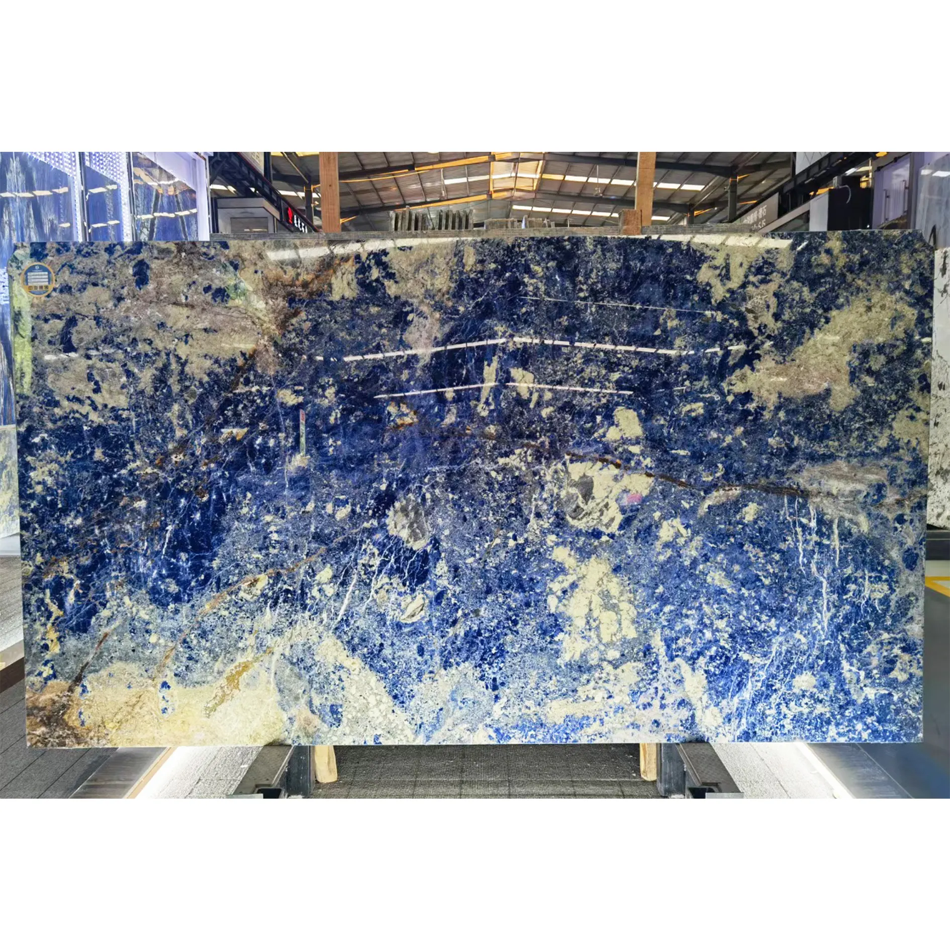 Содалитовый синий гранит натуральный мраморный камень Боливия синяя настенная плитка роскошный декоративный фон плиты высокого класса мебель Топ