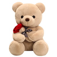 Boneka Teddy Bear Plushie Custom Ukuran Sesuai Pesanan, Boneka Teddy Bear Anime untuk Pasangan, Hadiah Spesial Valentine, Standar CE/ASTM