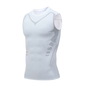 Débardeur de compression pour homme, basketball, entraînement athlétique, couche de base, séchage rapide, extensible, épaules larges, respirant - Product Image 2
