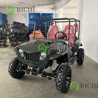 Mini jeep 4x4 à essence pour adultes Buggy tout-terrain Mini jeep Cars 4 Wheeler Trailer 250cc 300cc 350cc Jeep pour adultes