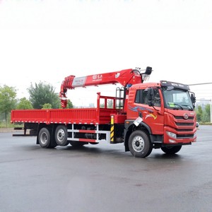 รถบรรทุกติดเครน FAW 10 ตัน แบบยกได้ พร้อมเครนแขนตรง 6x4 บูมแข็ง รถเครนเคลื่อนที่ - Product Image 5