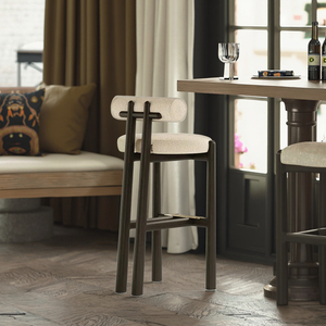 Tabouret <span class=keywords><strong>de</strong></span> <span class=keywords><strong>bar</strong></span> <span class=keywords><strong>de</strong></span> style rétro moderne nordique Design minimaliste avec des coussins en tissu simples pour restaurants bars cafés îles <span class=keywords><strong>de</strong></span> cuisine - Product Image 3